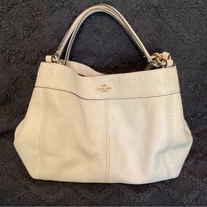 Small off white coach shoulder bag